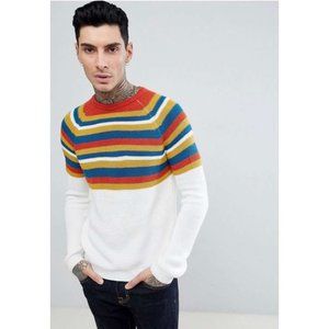 *SOLD* ASOS Striped Colorful Sweater Men's
